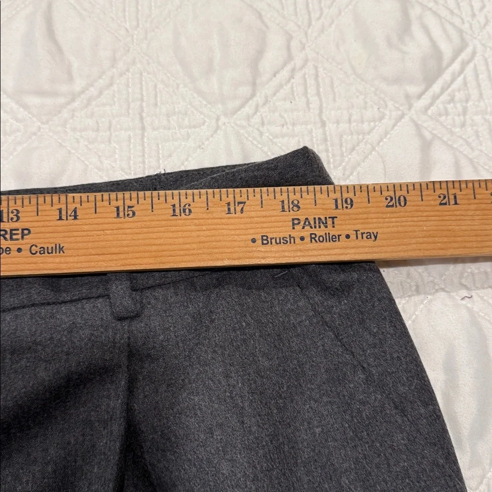 NWT Talbots Gray Italian Wool Wide Legs Dress Pants Women's 18 fully lined - Picture 4 of 11